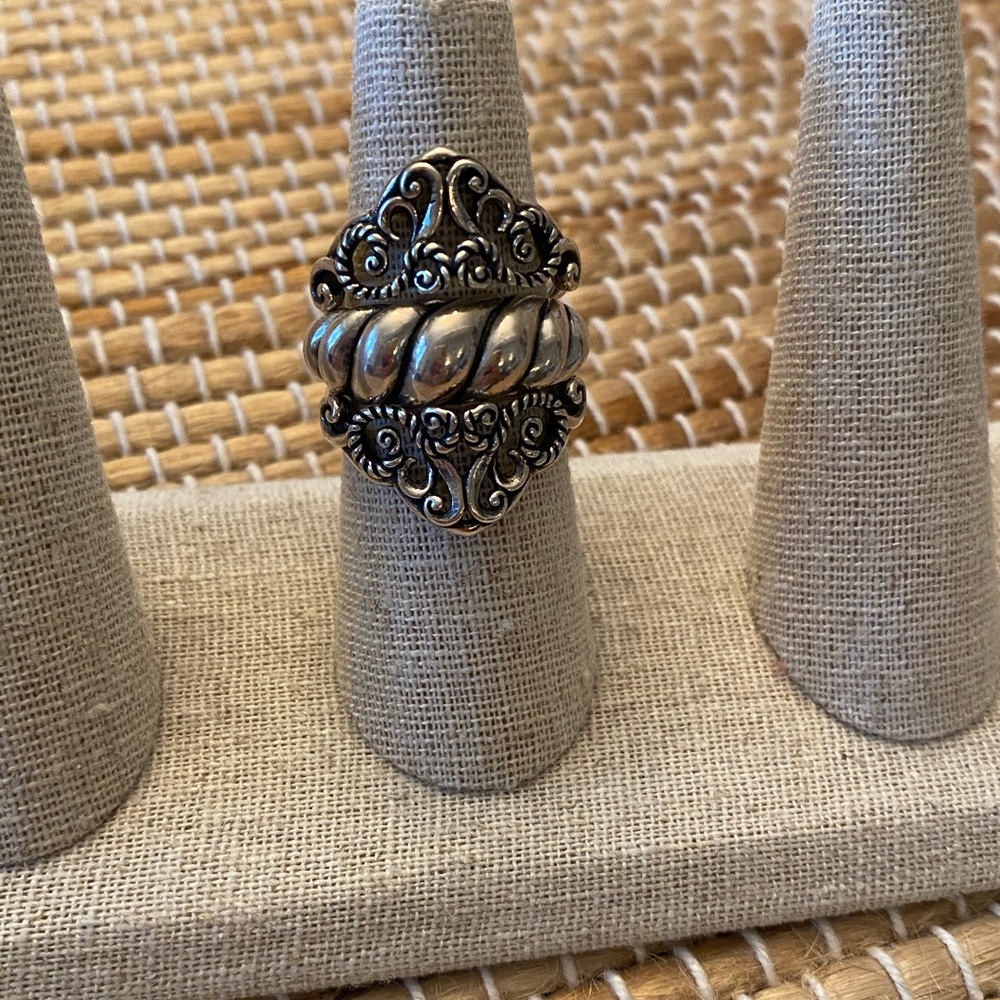 Antique filagree and shrimp ring